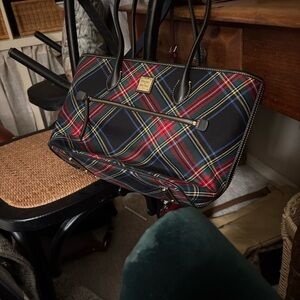 Dooney and Bourke tartan tote